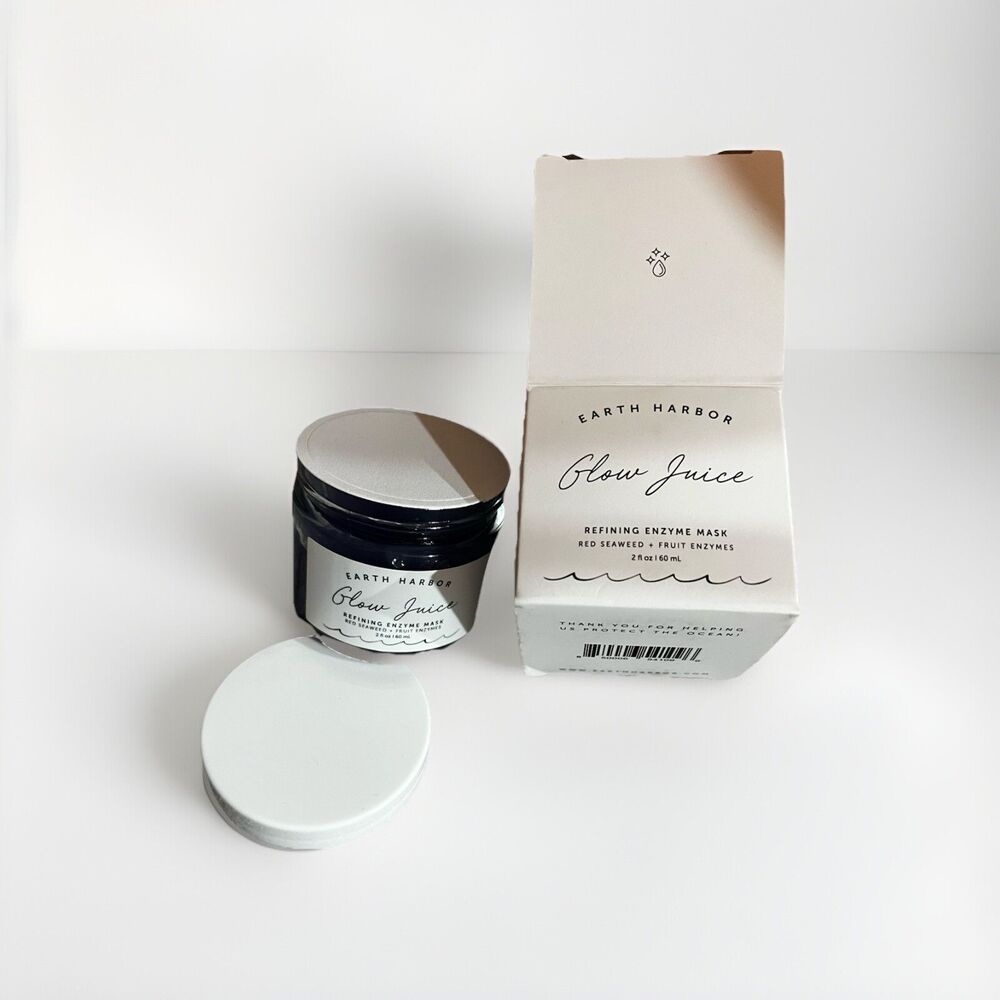 Earth Harbor Glow Juice Refining Enzyme Mask 2oz 60mL‎ Full Size - NIB MSRP $40